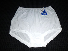 NOS Vtg Carole Granny Panties Briefs Band Leg Poly Cotton Mushroom Gusset Sz 10