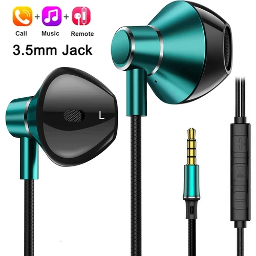 HIFI Bass Stereo Wired Earbuds Headset In-Ear Ohrhörer Kopfhörer Mikrofon 3,5 mm USB-C - Bild 13 von 21