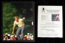 *BECKETT Letter* JACK NICKLAUS SIGNED Autographed 1986 Masters Photo (PGA Golf)!