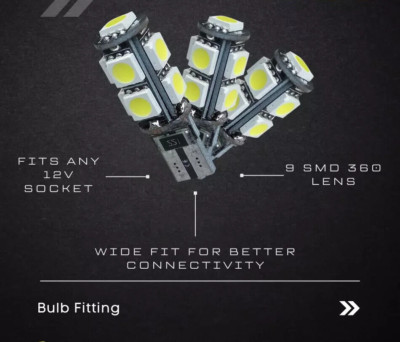 PASSEND FÜR HONDA T10 LED-Seitenlicht Super Xenon weiß hell 9 SMD CANBUS-Lampen