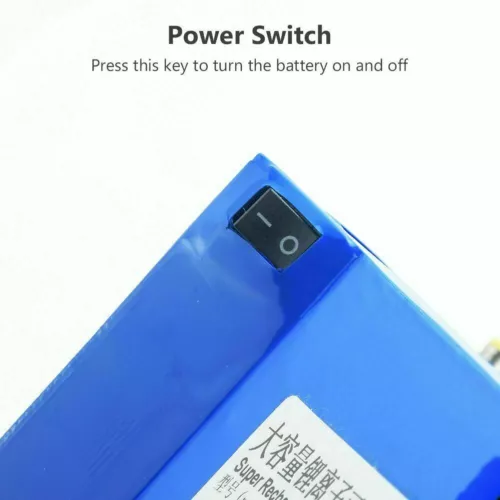 Batería portátil recargable de iones de litio de 12 V CC con interruptor de cargador - Imagen 7 de 28