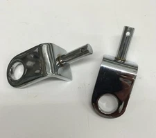 L Chrome Solo Seat Spring Mount Bracket Harley Bobber Chopper hd big twin custom