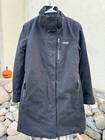 Parka 3 en 1 Patagonia Stormdrift Mujer XS Larga Puff Impermeable Chaqueta Negra