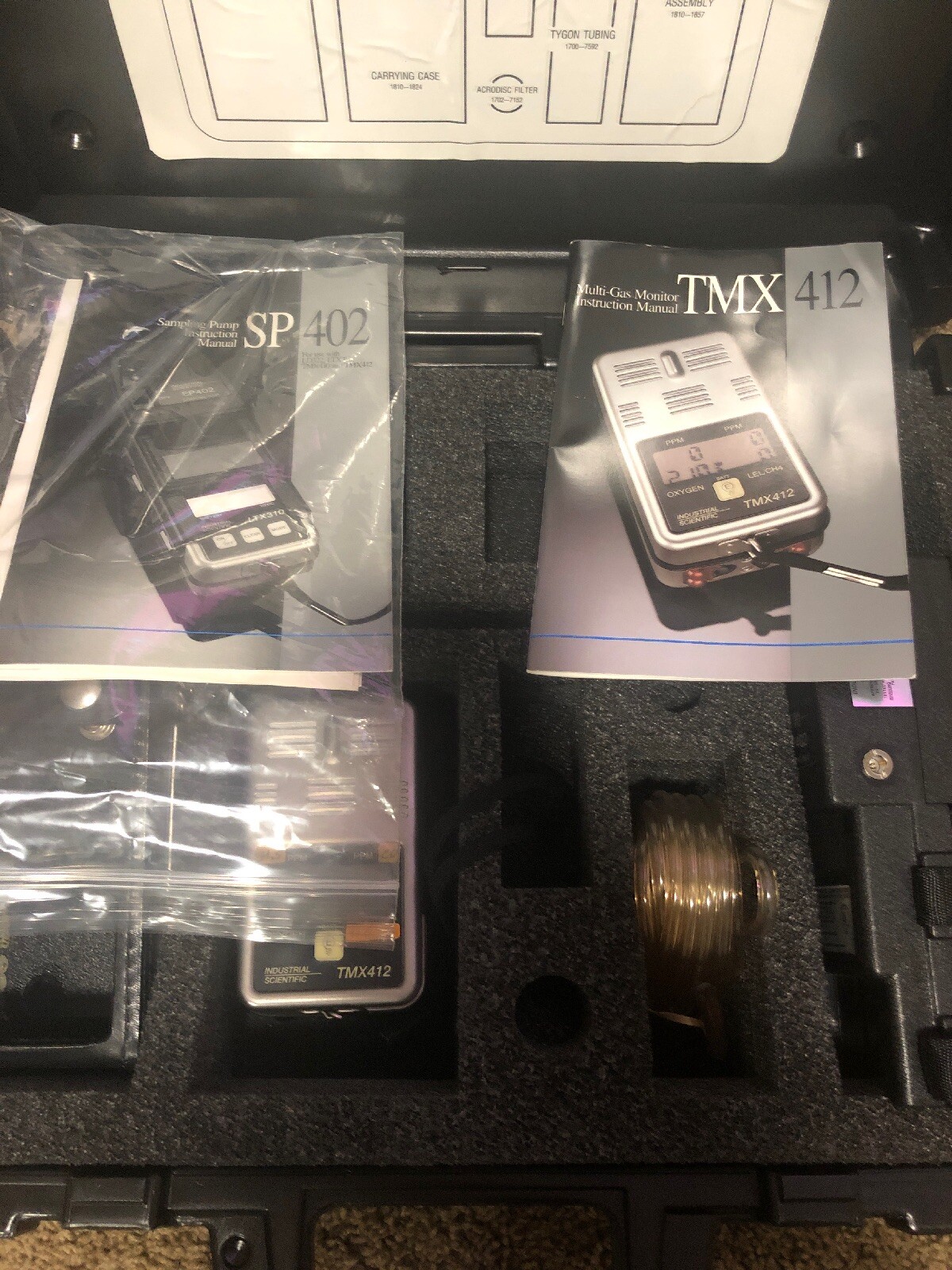 TMX 412 Multi Gas Monitor with case Tmx412 and SP402 Sampling Pump eBay