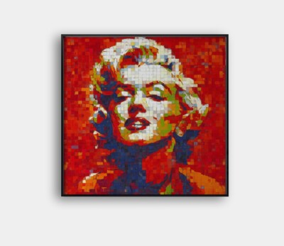 Marilyn Rubik Shot Framed 24x24 Giclée Art Print Ltd 1/25 Signed COA Rombley V7