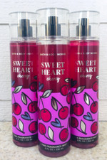 3 Bath  Body Works OG SWEETHEART CHERRY Fine Fragrance Mist 8oz LOT/SET of 3