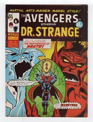1969 MARVEL DOCTOR STRANGE #178 & AVENGERS #56 DEATH OF BUCKY RARE UK