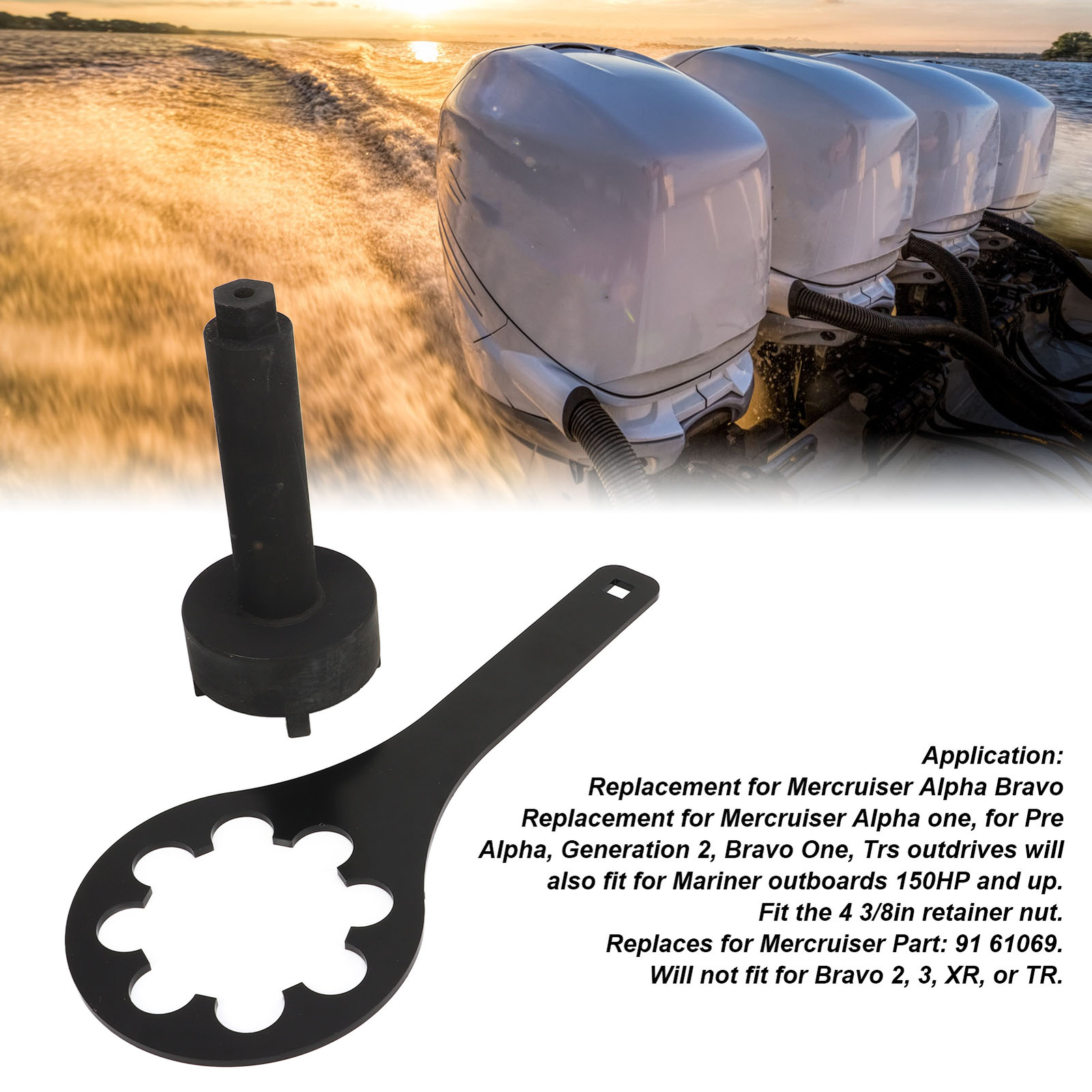 FSP Bearing Retainer Carrier Tool, Fits MerCruiser Bravo I Ii Iii 805382 91  805382t