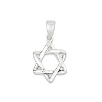 925 Sterling Silver Polished Star Of David Charm Pendant - 15x20mm 1.58 Grams on sale 925 Sterling Silver Polished Star Of David Charm Pendant - 15x20mm 1.58 Grams on sale