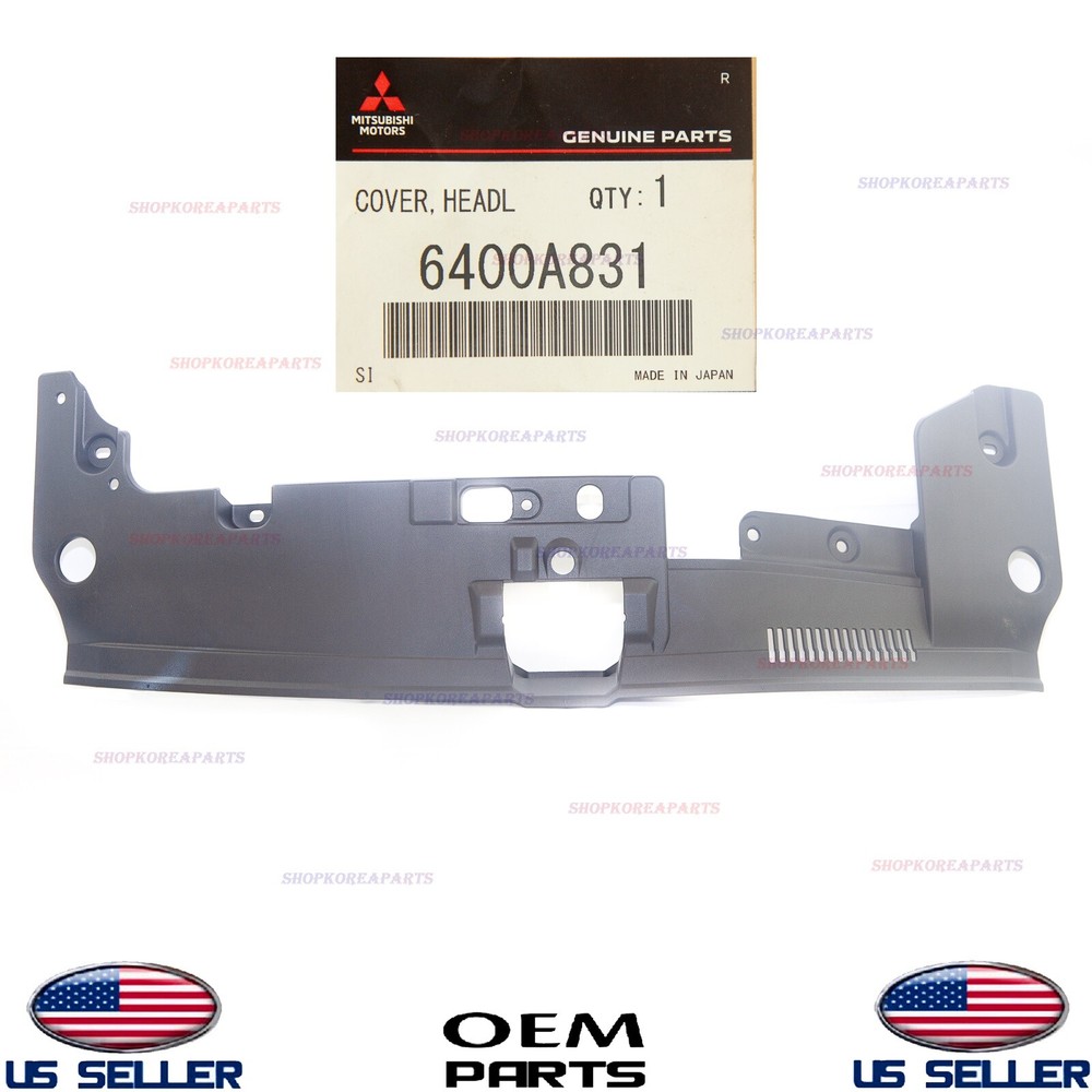 Genuine Cover Radiator Grille Upper Sight Shield OEM Mitsubishi Lancer 2008-2017