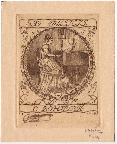 VLADISLAV RÖHLING: Exlibris ex musicis für L. Böhmova