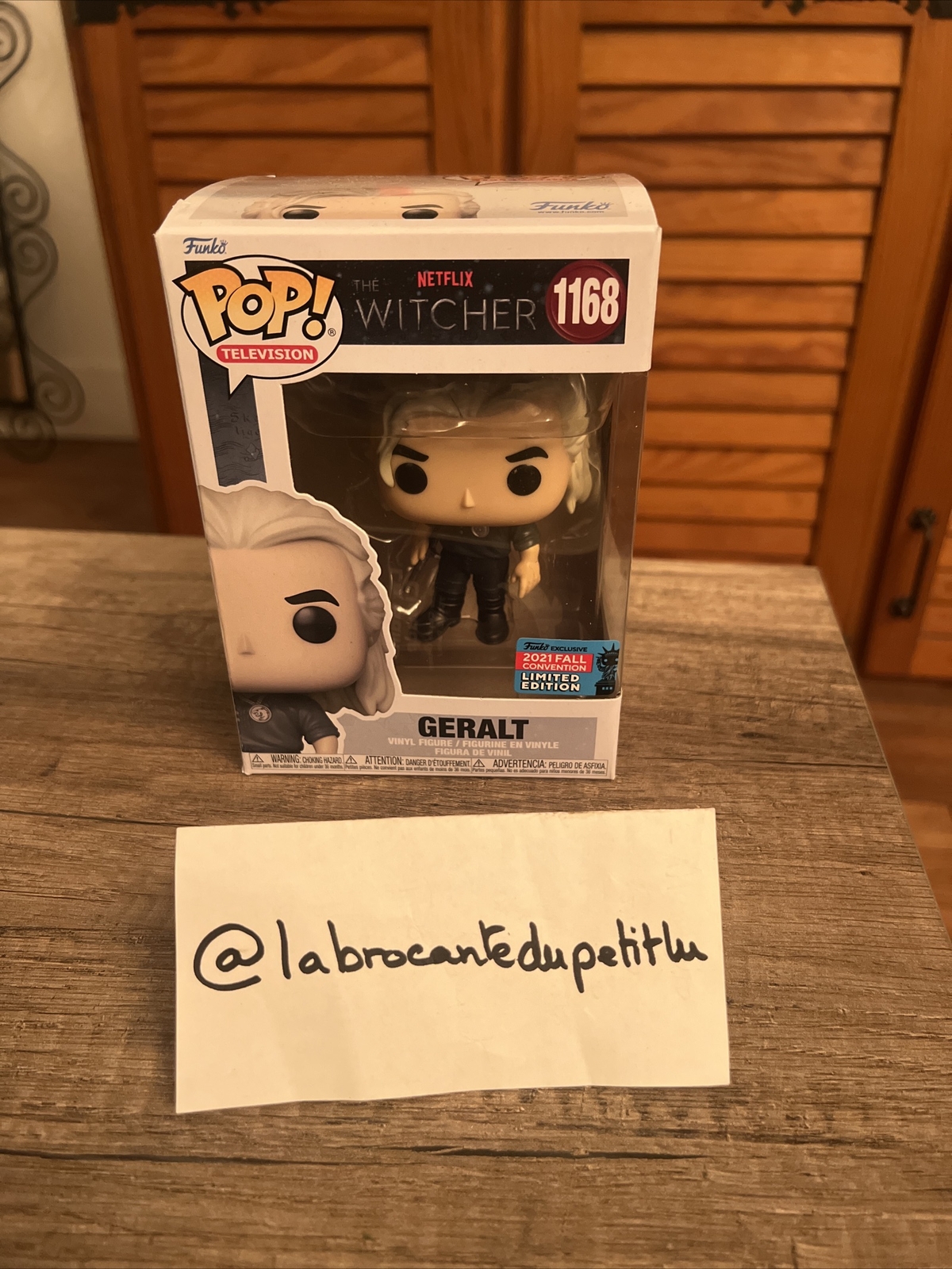 Funko Pop Television - Geralt 1168 Nycc Fc 2021 Limited Edition The Witcher