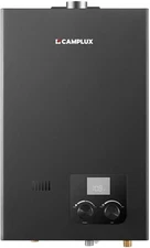 CAMPLUX Gas Tankless Water Heater Indoor, 2.64 GPM, CM264 Black