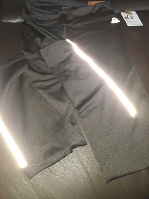 Reebok Skinny Capri Women's Athletic Running, 2 tone gray,Color, Size XS,BAG 309