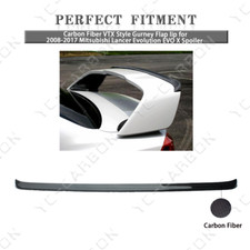 Carbon Vtx Style Gurney Flap Lip For 2008-2017 Mitsubishi Lancer Evo X Spoiler