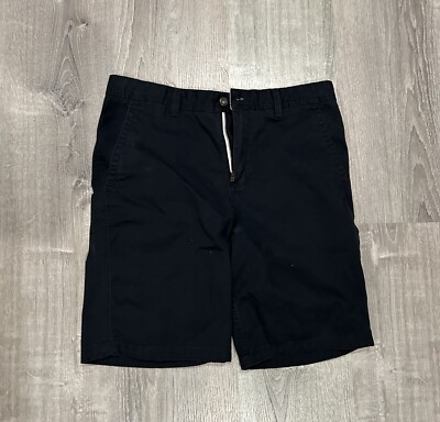 Free World Discord Relaxed Mens  Shorts Size 32'' Black Flat Front