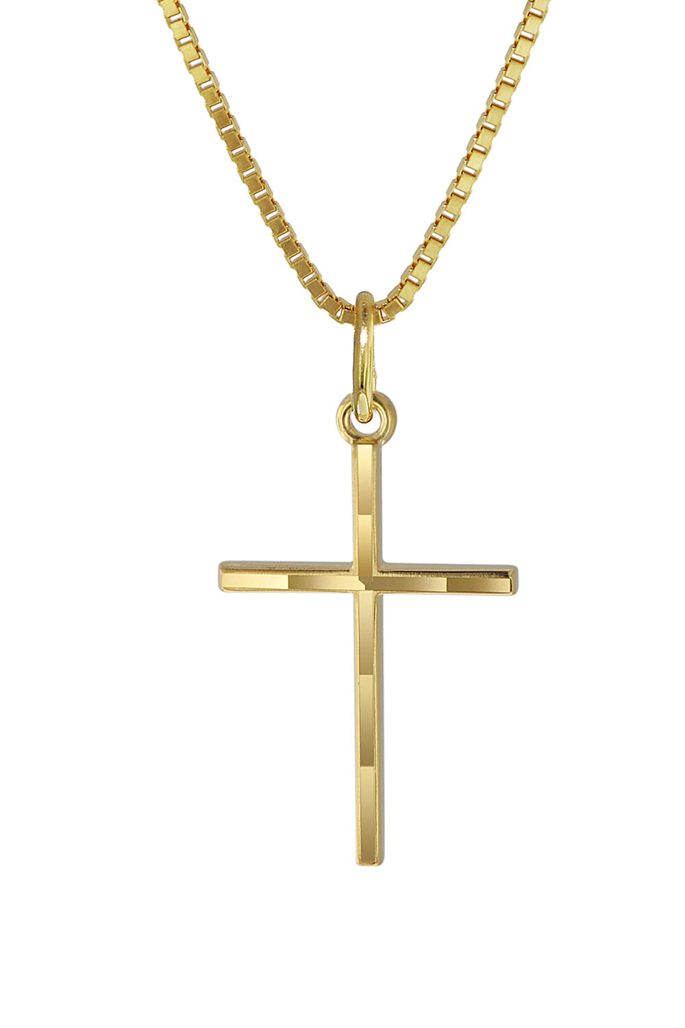 Модель TRENDOR Schmuck Kreuz-Anhnger Gold 333 из коллекции mit goldplattierter Kette 08492 18490₽