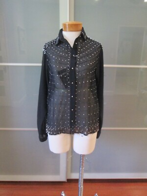 Diesel C-Nabi Shirt Women's Blouse Black Size S