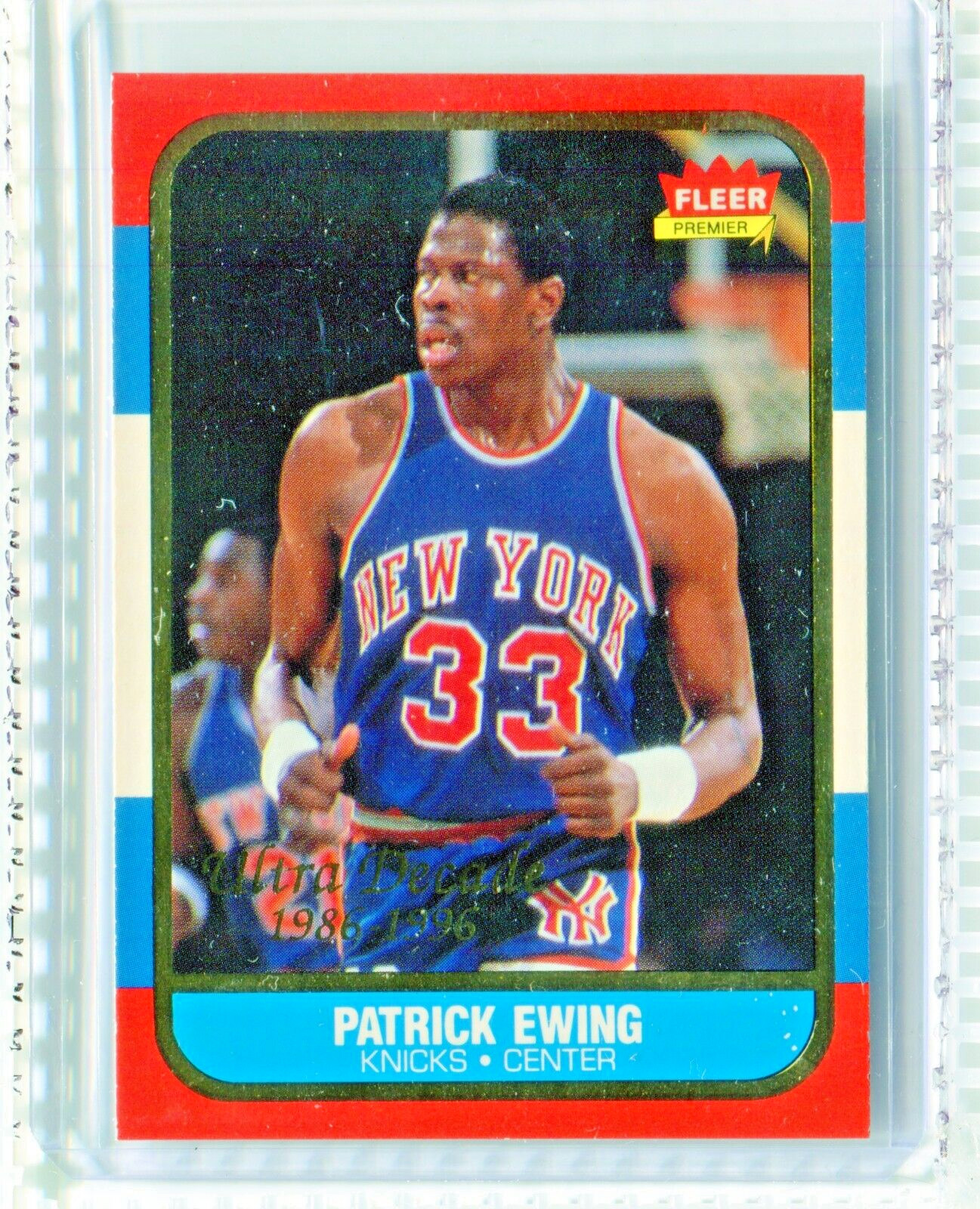 1996-97 Fleer Patrick Ewing Ultra Premiere Decade 1986 #U-12 Knicks HOF