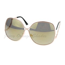 Womens Sunglasses Oversize Irregular Shape Low Rise Temple