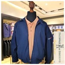 Large - Fairway & Greene Golf Travelers Logo Jacket Mens Full Zip Outerwear Coat