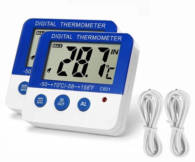 Freezer Thermometer Max/Min Memory LXSZRPH High Low Temperature Alarms Settings