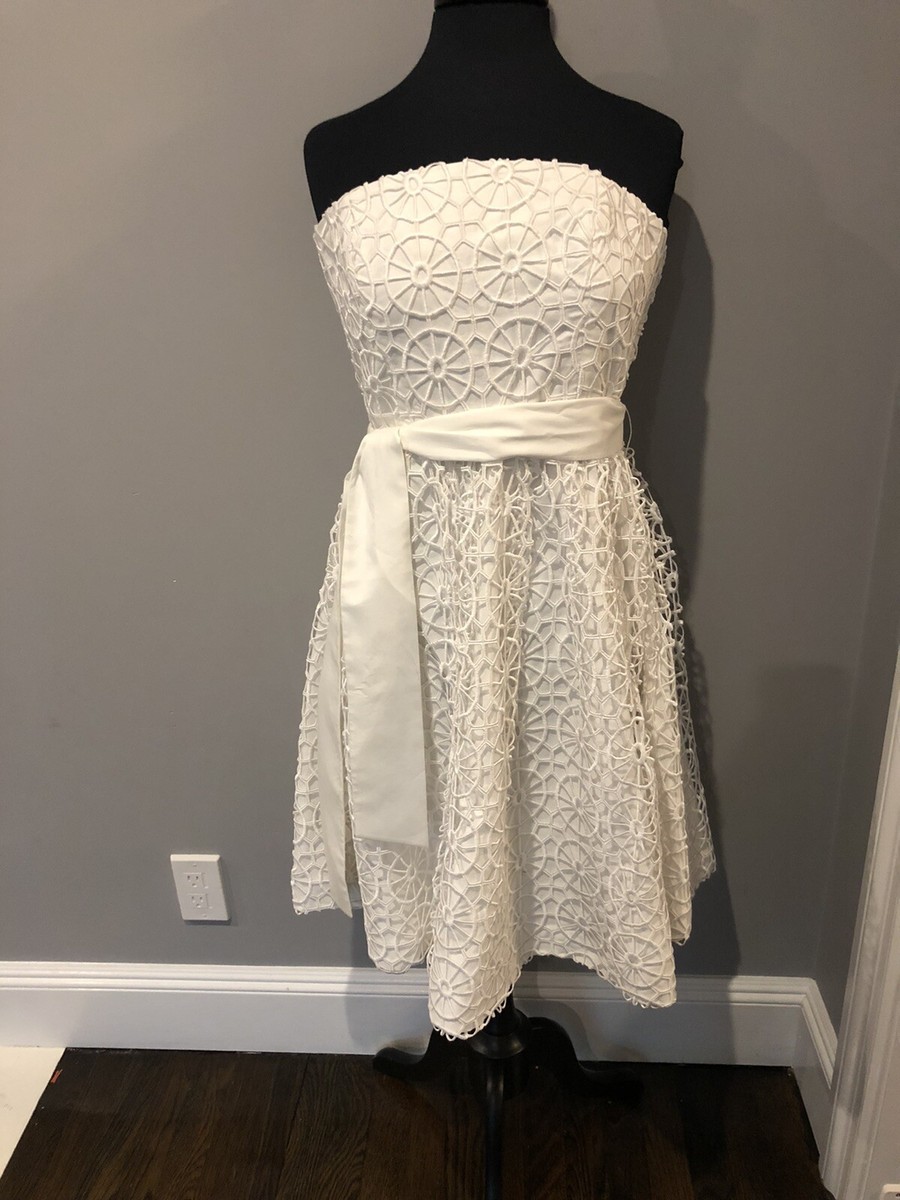 chinese dress ladies Ti Amo Lace Bust Long Sleeve Mini Dress White main image 1
