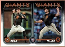 Erik Miller RC/Nick Avila RC 2024 Topps Update RC Three Card Lot