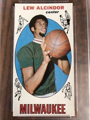 1969 Topps #25 Lew Alcindor Kareem Abdul-Jabbar RC Rookie PSA 5
