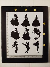Disney Princess Ariel Belle Tinkerbell 8.5" x 11" Custom Stencil FAST FREE SHIP