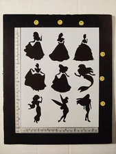 Disney Princess Ariel Belle Tinkerbell 8.5" x 11" Custom Stencil FAST FREE SHIP