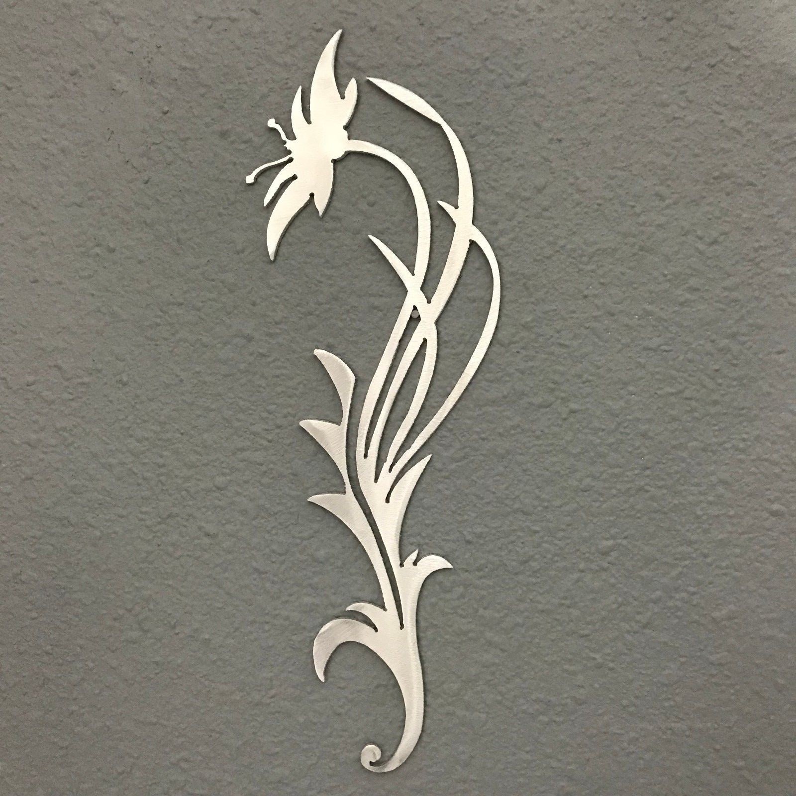 Flower Accent ALUMINUM Metal Wall Art Decoration Skilwerx Modern Floral 12