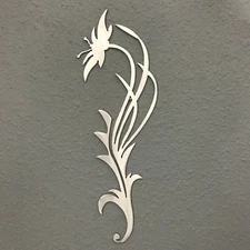 Flower Accent ALUMINUM Metal Wall Art Decoration Skilwerx Modern Floral 12
