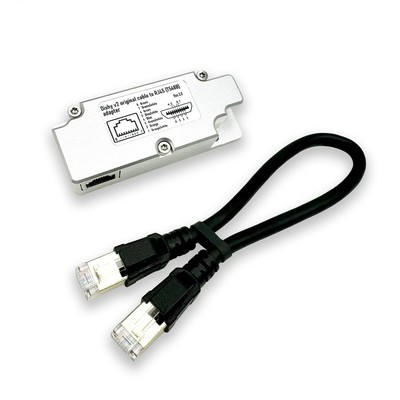 Rectangular Dishy Cable Adapter to RJ45 Connect Dishy V2 to PoE Injector Easily