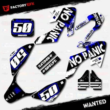 Blue Wanted Racing Graphics Kit fits 04-12 Honda Crf50 CRF 50 Decals Stickers