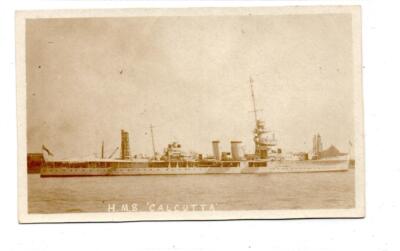 HMS ''KALKUTTA'': Marineschifffahrtspostkarte (C89038)