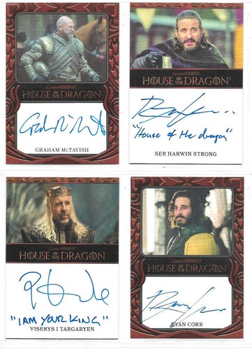 House Of The Dragon Season 1 - Autograph & Relic Card Selection NM Thrones 2024 - Picture 3 of 50