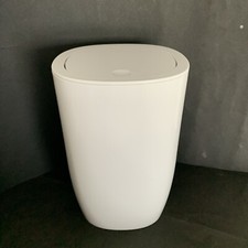 Design SPIRELLA Wiadro kosmetyczne Pure z wahadłową pokrywką Biały pojemnik na odpady