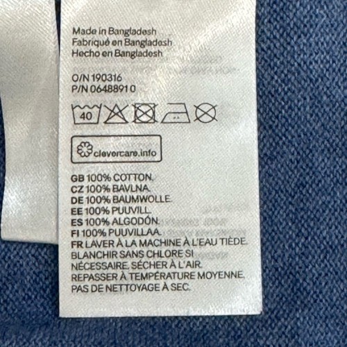 NWT H&M Boys Crew Neck Cotton Blue Sweater Pullover Sz 6-8 - Picture 5 of 5