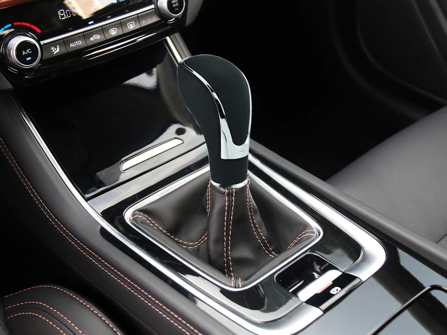 PU Leather Automatic Transmission Gear Shift Shifter Lever Knob For Buick Regal - Foto 10
