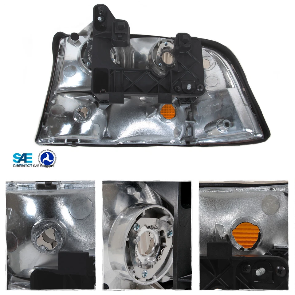 Par de faros Fit 1998-2004 GMC S15 Sonoma | 1998-2001 Jimmy Oldsmobile Bravada Foto 3 de 4