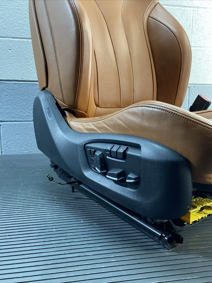 2013-2018 BMW X6M F86 Front Right Passenger Seat Cognac Leather OEM *NOTE Foto 4 de 4