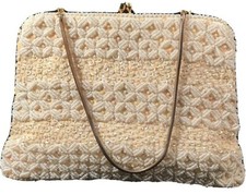 Vintage Beaded Evening Purse Hong Kong Holiday Party Prom Formal Clutch Bag