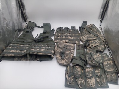 USGI Acu Molle 2 Flc Weste W/15 Beutel Molle II ACU668