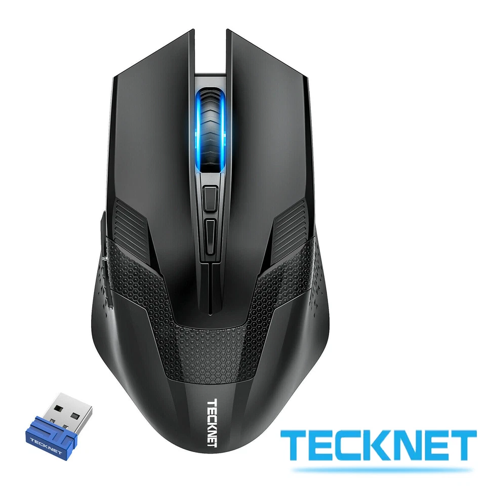 TECKNET GAMING MOUSE 2.4G WIRELESS CORDLESS MICE 4800 DPI OPTICAL PC / COMPUTER - Image 3 of 4