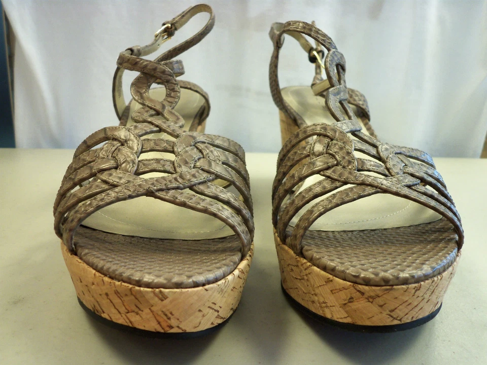 Tahari New Womens Star Wedge Platform Sandal 9.5 M Shoes - Image 2 of 4