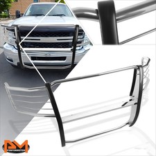 For 07-13 Chevy Silverado 25003500 Hd Bumper Brush Grill Guard Protector Chrome