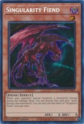 Yugioh! Singularity Fiend - MZTM-EN042 - Secret Rare - 1st Edition Near Mint, En