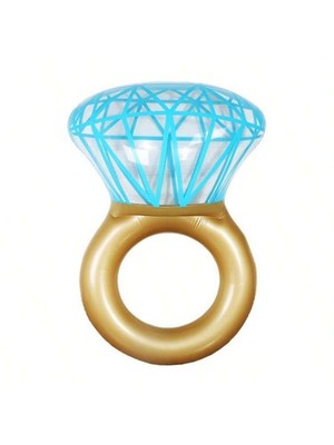 Inflatable Diamond Ring Pool Float Style A-Gold Adult Swimming Ring