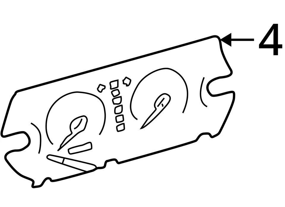 Velocímetro-tacómetro placa frontal compatible con 97-98 LEXUS ES300 28946723 Foto 4 de 4